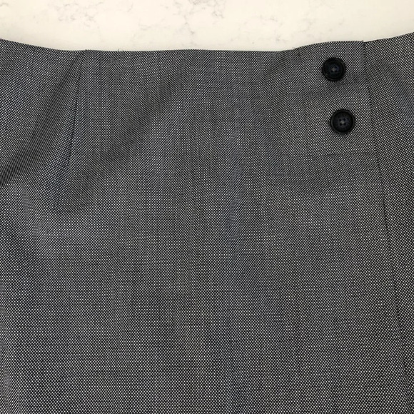 Brooks Brothers Explorer Wool Midi Pencil Skirt Navy Off White Check Print Sz 12 - Picture 4 of 13